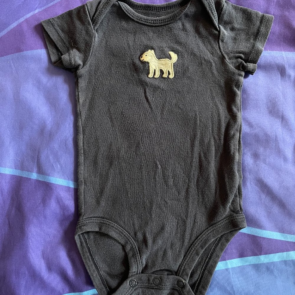 🔥6/$10🔥 Carter's Baby Onesie, 6 Months, Doggie